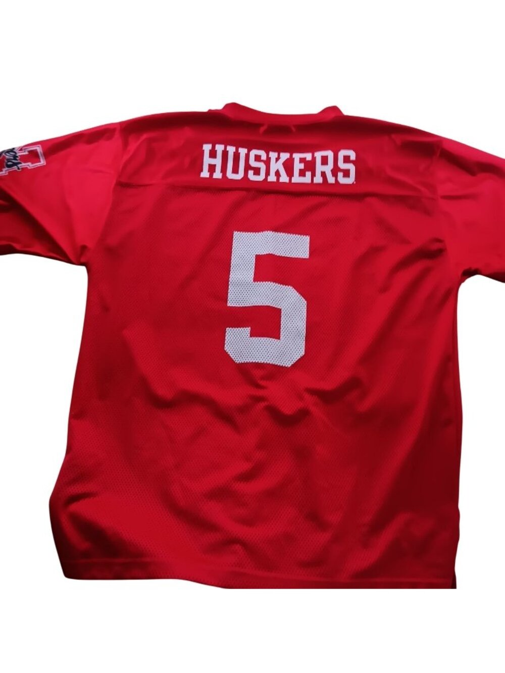 Pro Edge Nebraksa Huskers Red #5 Football Jersey Mesh Large Football Fan Gear